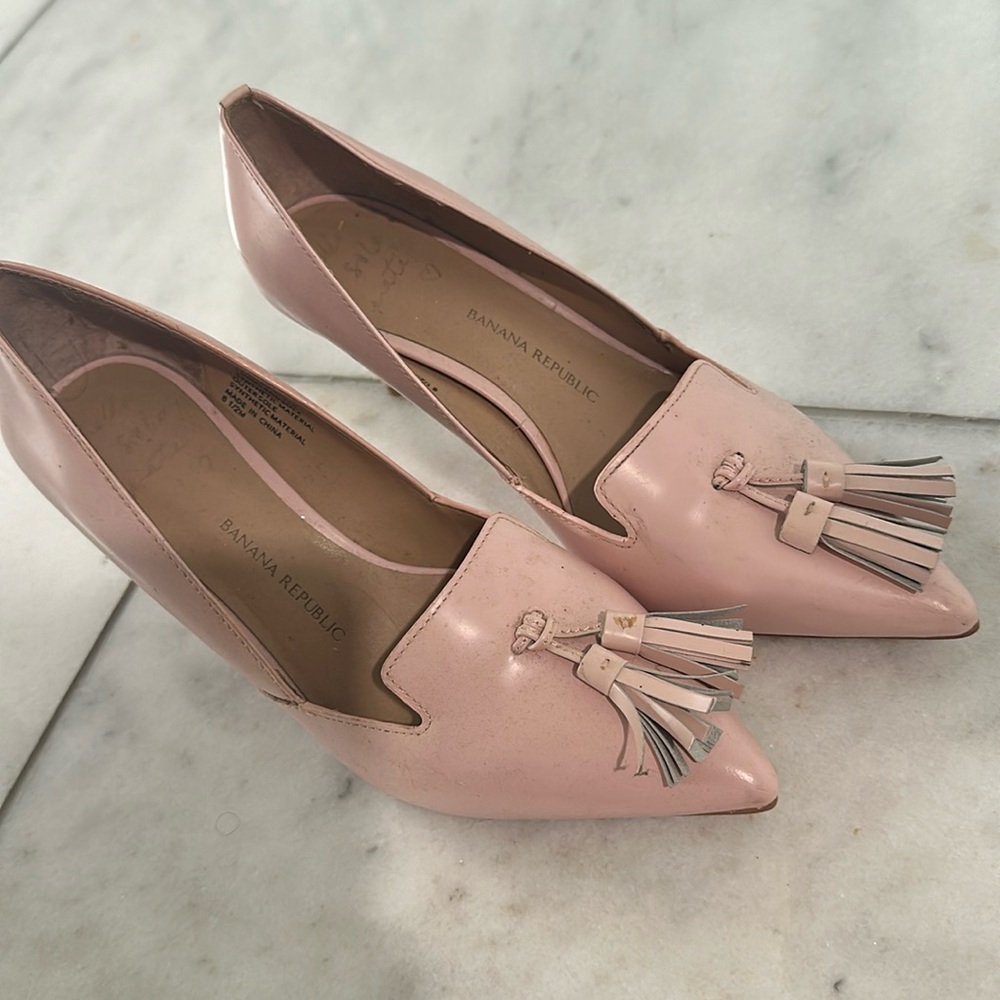 Worn once heels